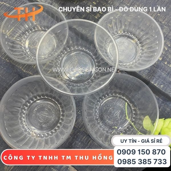 Chén nhựa trắng trong 301, 302, 303
