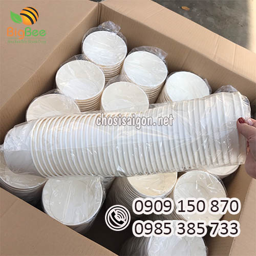 Tô giấy trắng 750ml an toàn, chất lượng giá rẻ