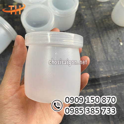 Hũ nhựa 120ml đựng sữa chua, nước chấm, muối tiêu giá tốt