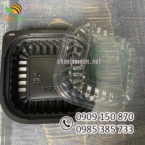 Hộp nhựa đế đen HT12 gọn nhẹ, tiện lợi giá sỉ rẻ