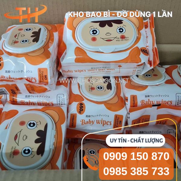 Khăn giấy ướt hình gấu chính hãng giá sỉ