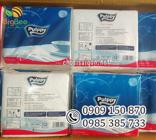 Khăn giấy vuông Pulppy 100 tờ giá sỉ rẻ cho nhà phân phối