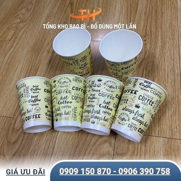 Ly giấy 9oz (270ml) cao cấp, thân thiện môi trường