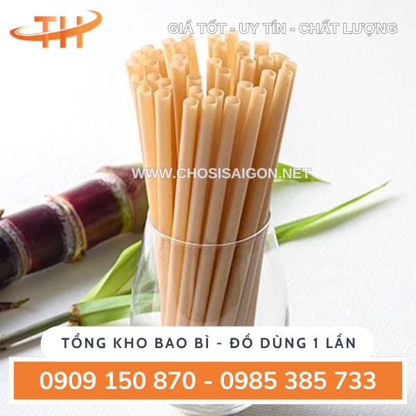 Ống hút bã mía uy tín sỉ rẻ