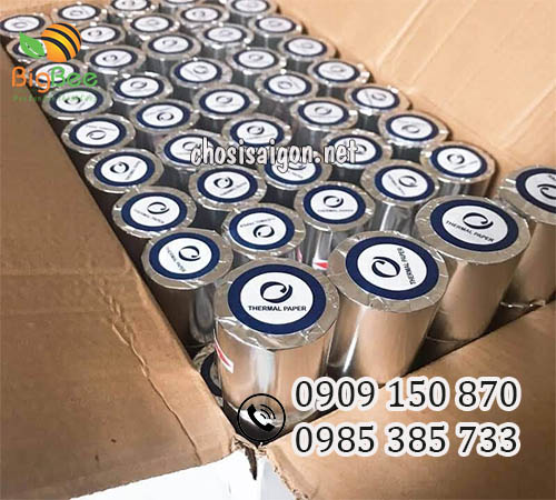 Giấy in nhiệt K57 100 cuộn/thùng giá sỉ rẻ tại TP.HCM