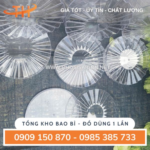 Hộp nhựa tròn mica nắp mặt trời đẹp mắt