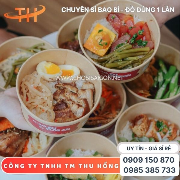 Tô giấy đựng thức ăn an toàn, thân thiện môi trường