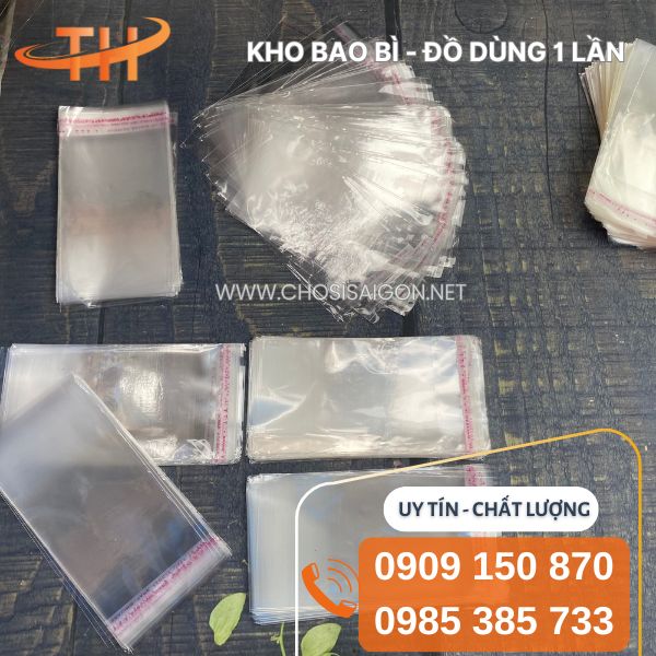 Túi OPP dán miệng đựng khẩu trang, bao lì xì