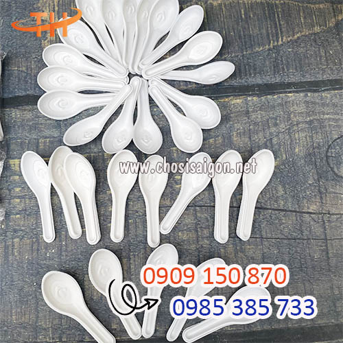 Muỗng canh nhựa cán ngắn giá sỉ rẻ