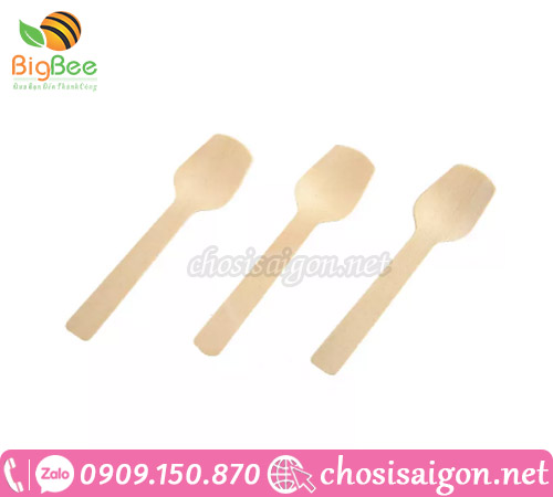 Cung cấp muỗng gỗ 10cm dùng 1 lần gía rẻ