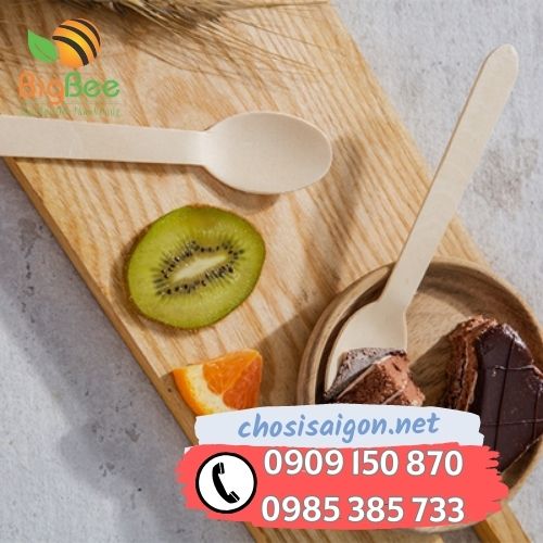 Muỗng gỗ ăn kem, bánh ngọt giá rẻ, uy tín, chất lượng