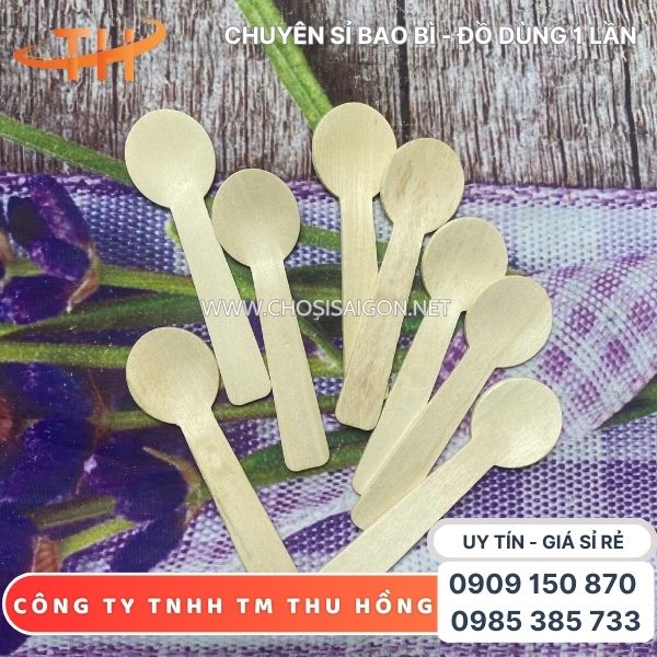 Muỗng, thìa gỗ 10.5cm giá tốt tại TP.HCM