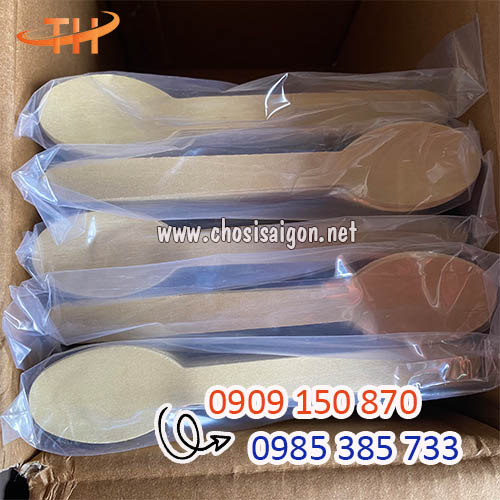Muỗng gỗ cao cấp, thân thiện với môi trường sỉ rẻ