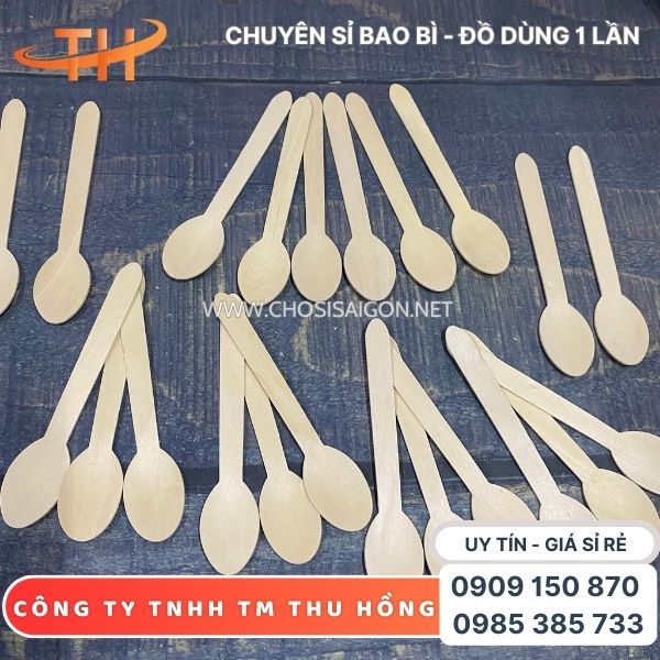 Muỗng, thìa làm từ gỗ dùng 1 lần