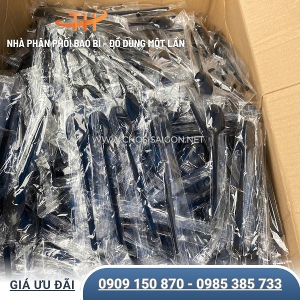 Muỗng nhựa bọc màng cao cấp