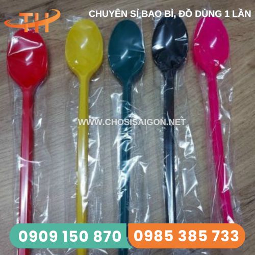 Muỗng nhựa bọc màng