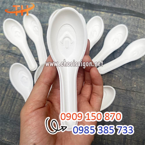 Muỗng nhựa cán ngắn giá sỉ tại HCM
