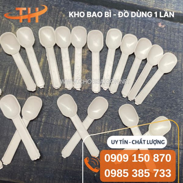 Muỗng nhựa nhỏ chịu nhiệt, an toàn