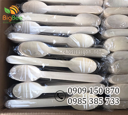 Muỗng gỗ, thìa gỗ an toàn giá sỉ rẻ