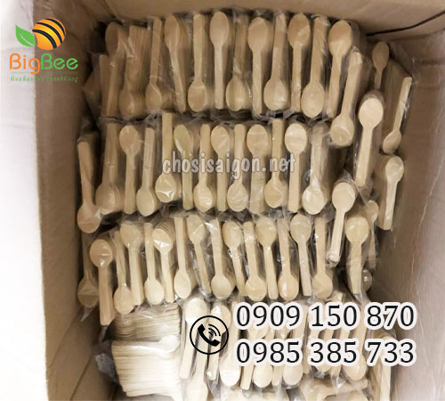 Thìa gỗ (muỗng gỗ) cao cấp, chất lượng sỉ rẻ tốt nhất