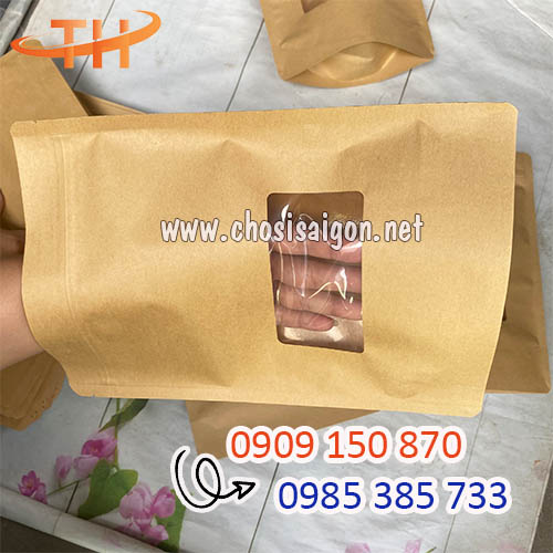 Túi zipper giấy kraft an toàn giá sỉ ưu đãi