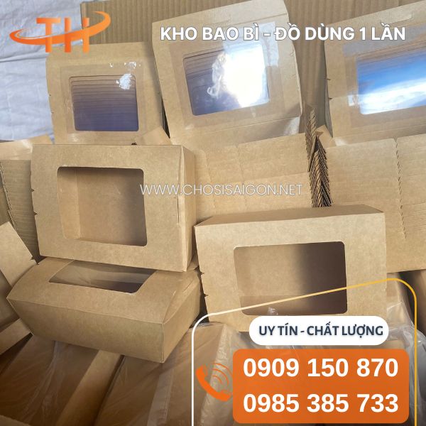 Hộp giấy cửa sổ tiện lợi, dùng 1 lần uy tín, giá rể