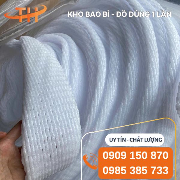 Xốp lưới trắng cuộn dài không cắt tiện lợi