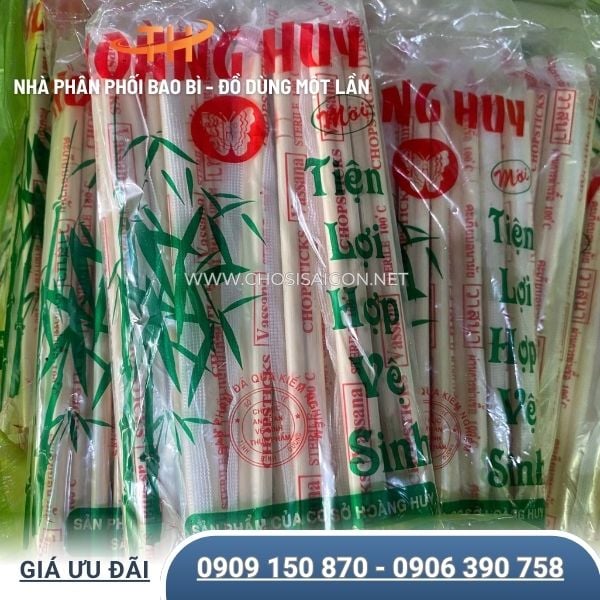 Đũa tre dùng cho quán ăn mang đi