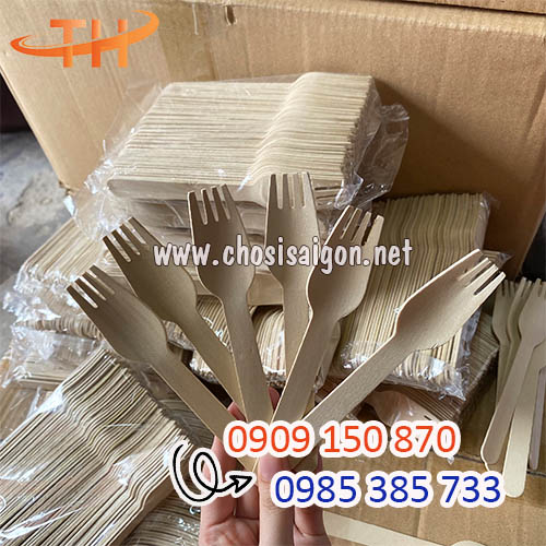 Nĩa gỗ 16cm giá ưu đãi 1000 cái/thùng