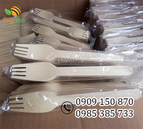 Nĩa gỗ dùng 1 lần an toàn sỉ rẻ, chất lượng