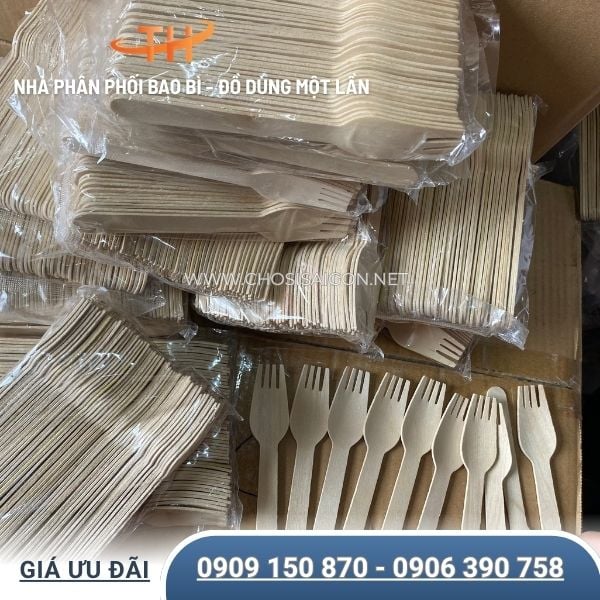 Nĩa gỗ cao cấp tự hủy thân thiện môi trường
