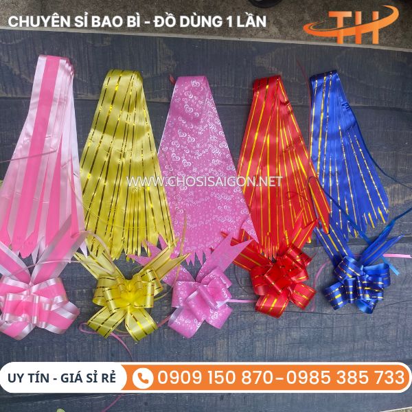 Nơ rút gói giỏ quà