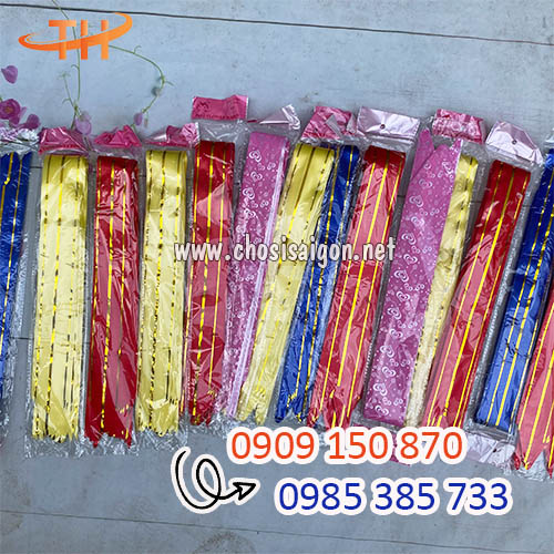 Nơ rút giỏ quà đủ màu sỉ rẻ