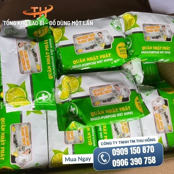 Khăn ướt lau bếp thấm hút tốt, tiện dụng giá sỉ