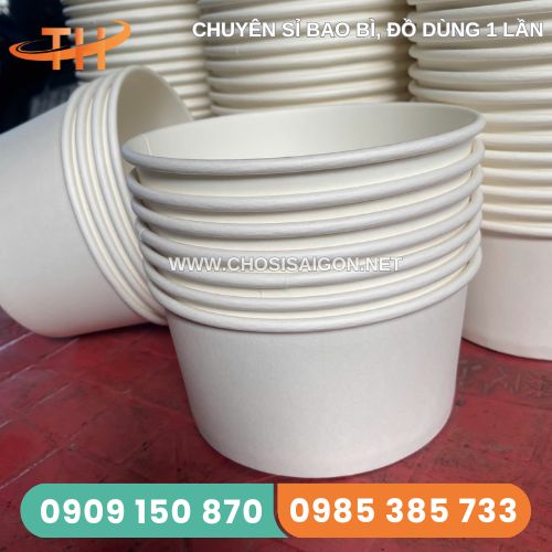 Tô giấy trắng 1000ml