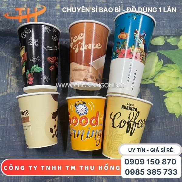Ly giấy dùng 1 lần đựng thức uống