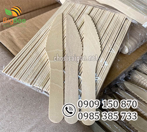 Dao gỗ dùng 1 lần cao cấp, an toàn giá siêu rẻ