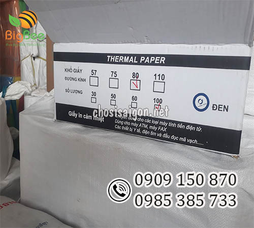 Giấy in bill dùng cho máy tính tiền điện tử giá rẻ nhất