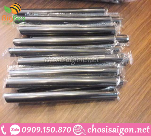 Cung cấp ống hút nhựa màu đen hút trà sữa giá rẻ