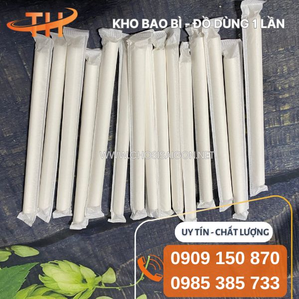 Ống hút giấy bọc màng cao cấp sỉ rẻ tại kho