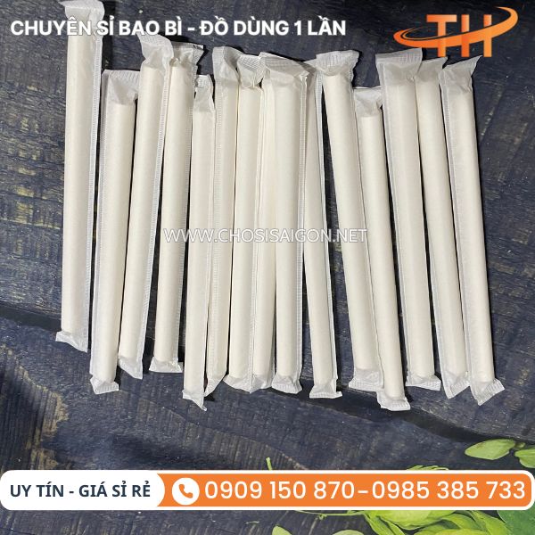 Ống hút giấy bọc màng cao cấp
