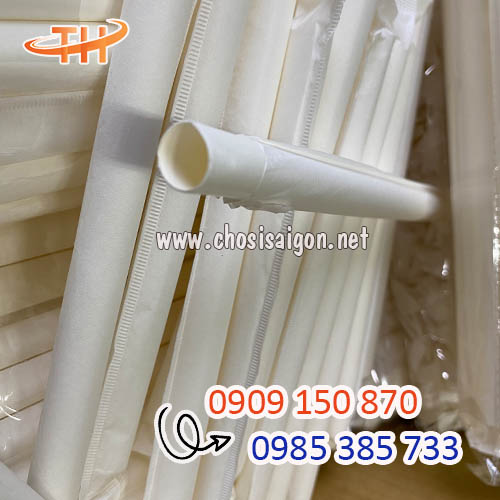 Ống hút giấy phi 8 bọc màng uy tín sỉ rẻ