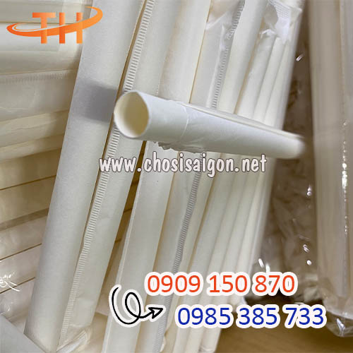 Ống hút giấy phi 8 giá rẻ, freeship HCM