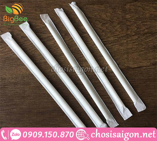 Ống hút giấy có bọc màng bỏ sỉ giá rẻ