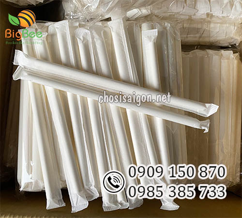 Ống hút giấy có màng bọc hút trà sữa, các loại thức uống giá sỉ rẻ