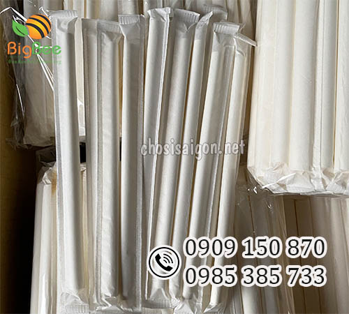 Ống hút giấy phi 12 bọc màng an toàn, cao cấp giá rẻ nhất