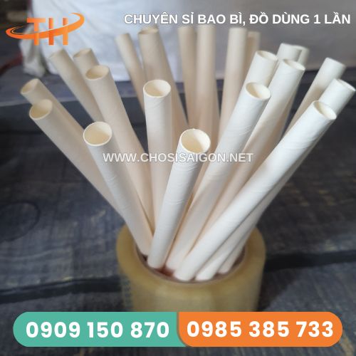 Ống hút giấy phi 12 an toàn, thân thiện môi trường