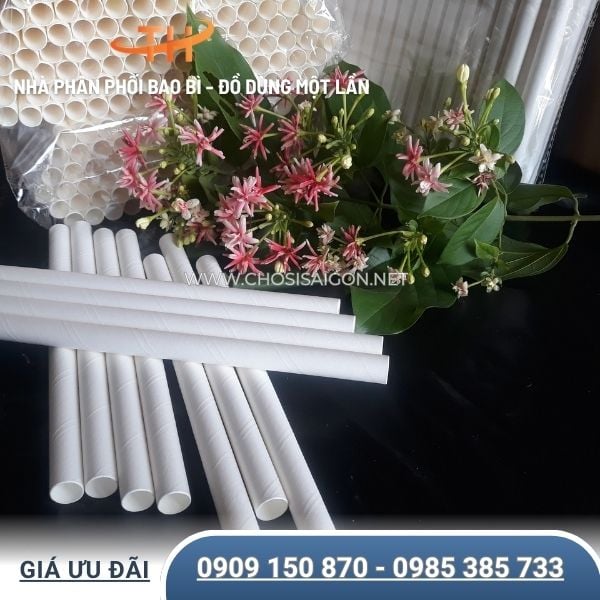 Ống hút giấy an toàn, chịu nhiệt tốt