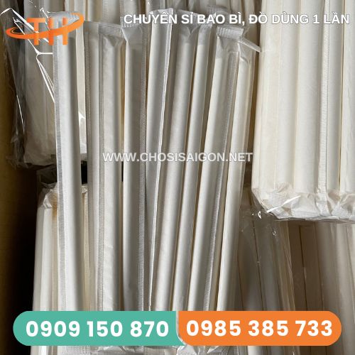 Ống hút giấy phi 8 bọc màng cao cấp