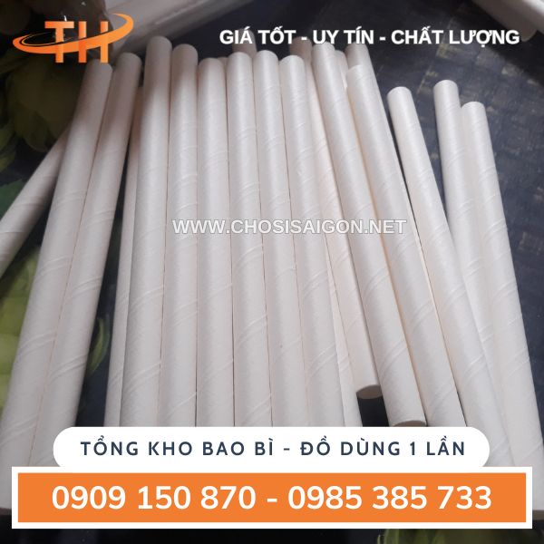 Ống hút giấy hút trà sữa an toàn giá rẻ